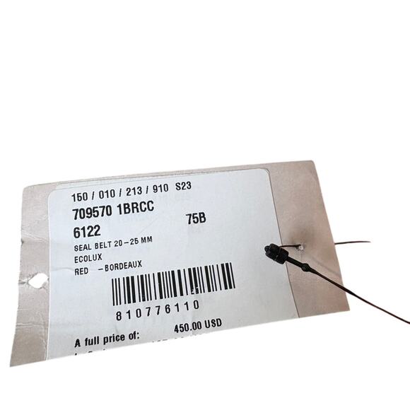 Alexander McQueen Red Logo Belt Size M - Picture 3 of 6